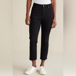 Soft Surroundings 🆕 NWT Black Skinny Jeans Legging Crop Size XL 18